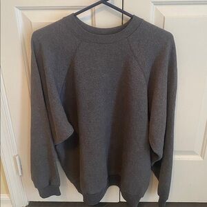 Gray Crew Neck Sweatshirt